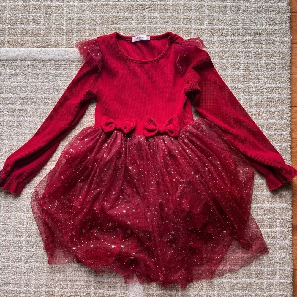 Red Sparkle Kids Costume Dress